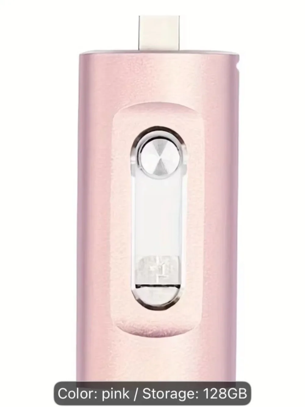 128GB Pink 3‑in‑1 Flash Drive – iPhone, Android & Windows Compatible